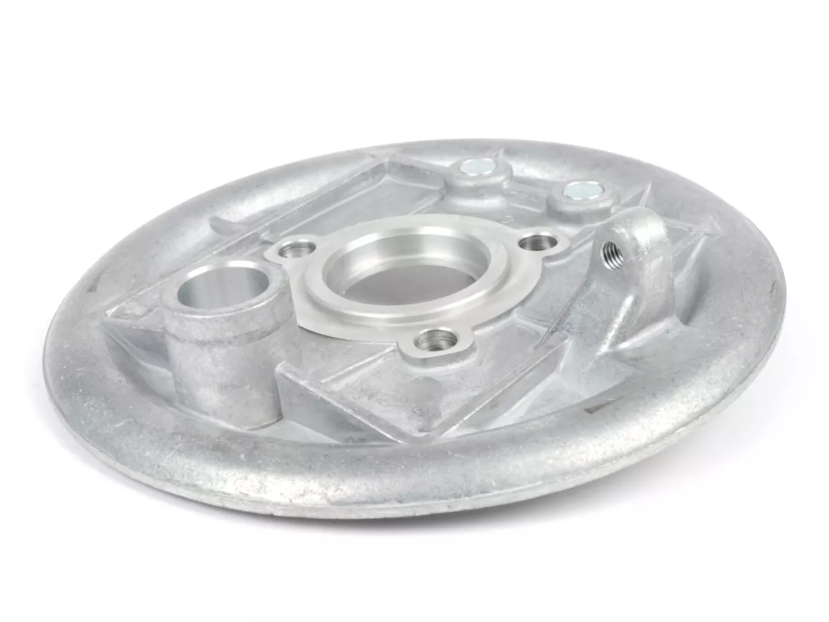Rear hub back plate -OEM QUALITY- V50 (V5A1T, 66191-), V50 S (V5SA1T, 11160-), V90 (V9A1T, 19364-), Nuova 125, PV125, ET3