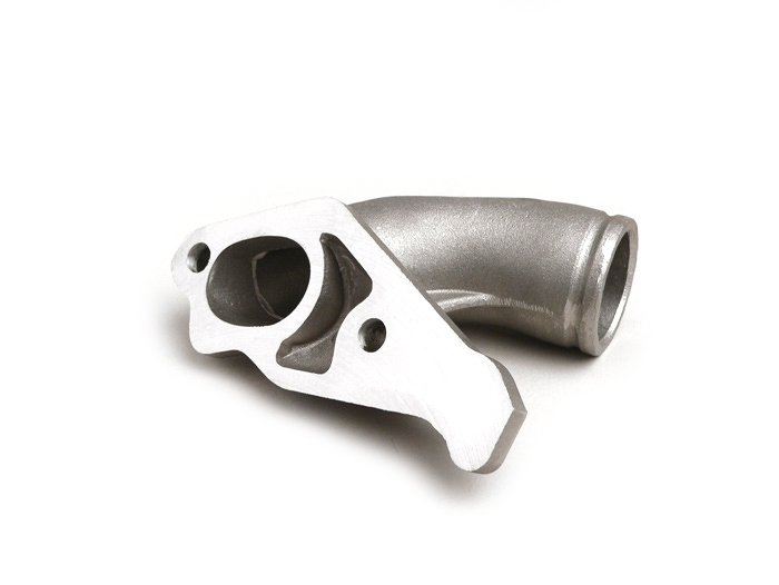 Pipe d’admission -MALOSSI valve rotative- Vespa PX80, PX125, PX150, PX200, Sprint, Rally180 (VSD1T), Rally200 (VSE1T) - Ø connexion=34mm (carburateurs Ø28-30mm - PHBH, VHSH, PWK28, TMX30, Smartcarb 26-28)