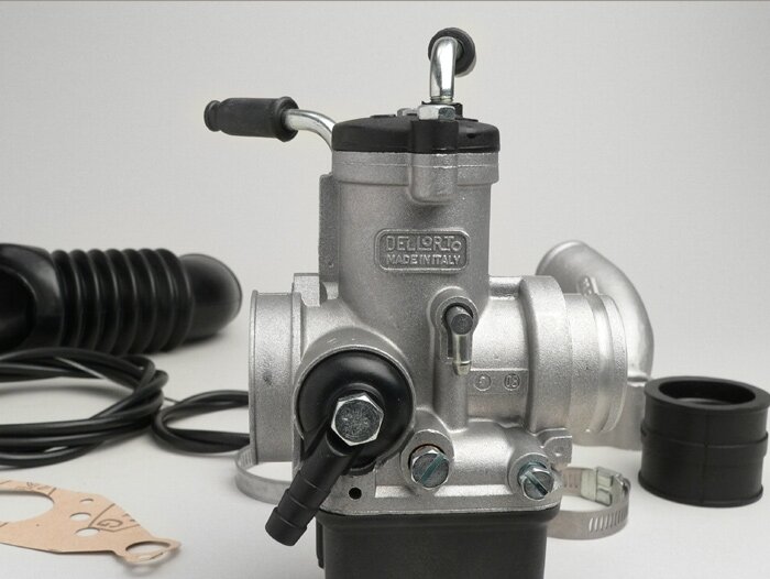 Kit carburateur -MALOSSI DELLORTO PHBH 30 BD, admission rotative, y compris les tuyaux et les câbles d'admission d'air- Vespa PX, Sprint, Rally180 (VSD1T), Rally200 (VSE1T)