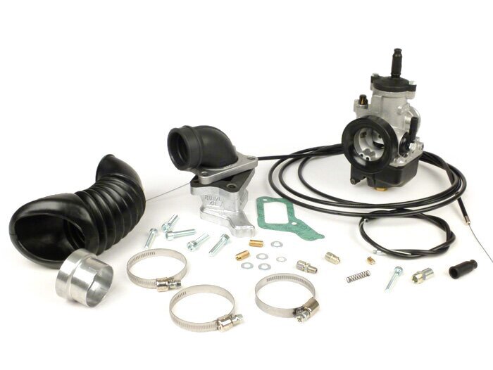 Kit carburateur -MALOSSI DELLORTO PHBH 28 BS, boite à clapets X360 V2.0- Vespa PX, Sprint, Rally180 (VSD1T), Rally200 (VSE1T)