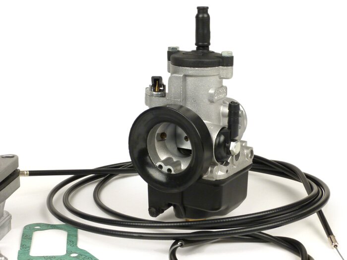 Kit carburateur -MALOSSI DELLORTO PHBH 28 BS, boite à clapets X360 V2.0- Vespa PX, Sprint, Rally180 (VSD1T), Rally200 (VSE1T)