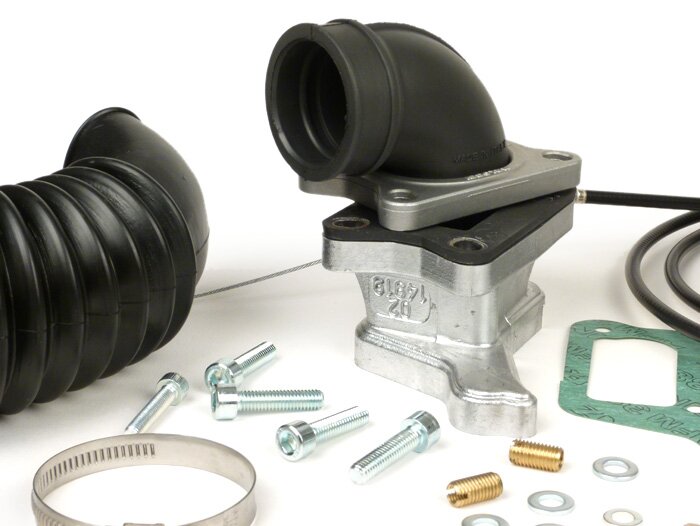 Kit carburateur -MALOSSI DELLORTO PHBH 28 BS, boite à clapets X360 V2.0- Vespa PX, Sprint, Rally180 (VSD1T), Rally200 (VSE1T)