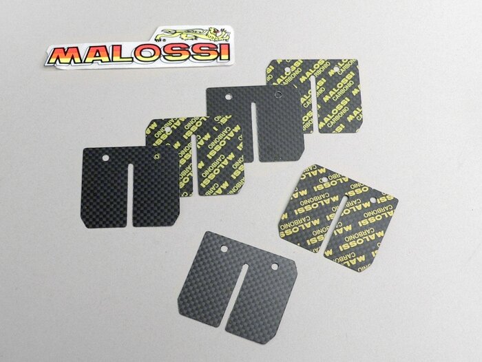 Reed petals -MALOSSI MHR-Replica- Vespa Largeframe, Smallframe, Minarelli AM6 - carbon fibre (0.3, 0.35, 0.4mm)