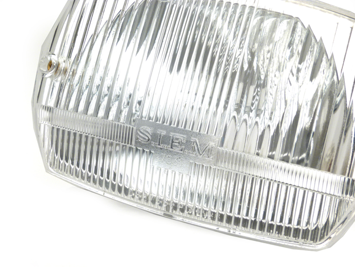 Lampu depan -SIEM, persegi panjang (dengan tanda persetujuan DGM) - Vespa V50 Special - bohlam 15W