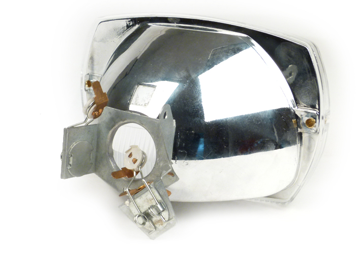 Lampu depan -SIEM, persegi panjang (dengan tanda persetujuan DGM) - Vespa V50 Special - bohlam 15W