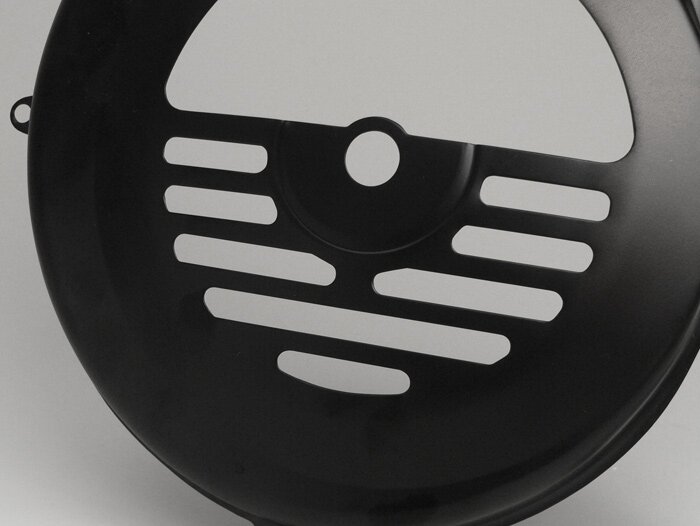 Cubre rueda ventilador -PIAGGIO- Vespa V50, PV125, ET3 - negro