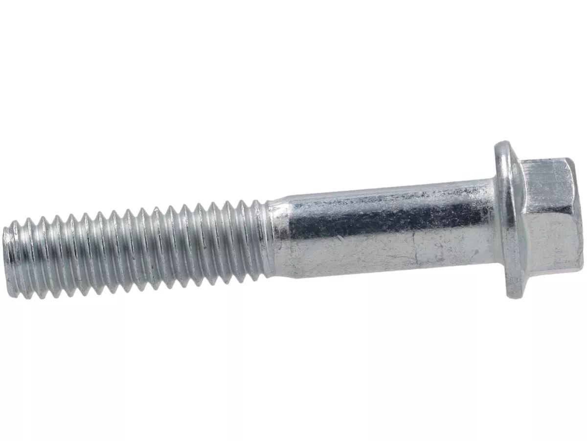 Screw with flansh -M6 x 35mm- -PIAGGIO- (used for variator cover Piaggio, counterweight decompression unit Piaggio Leader AC/LC, Quasar/HPE)