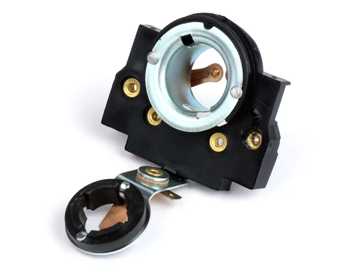 Strålkastarplugg -SIEM- Vespa V50/90 (2-filament), PV, ET3, Rally180 (VSD1T), Rally200 (VSE1T), Sprint150 Veloce(VLB1T) - för runda SIEM-strålkastare