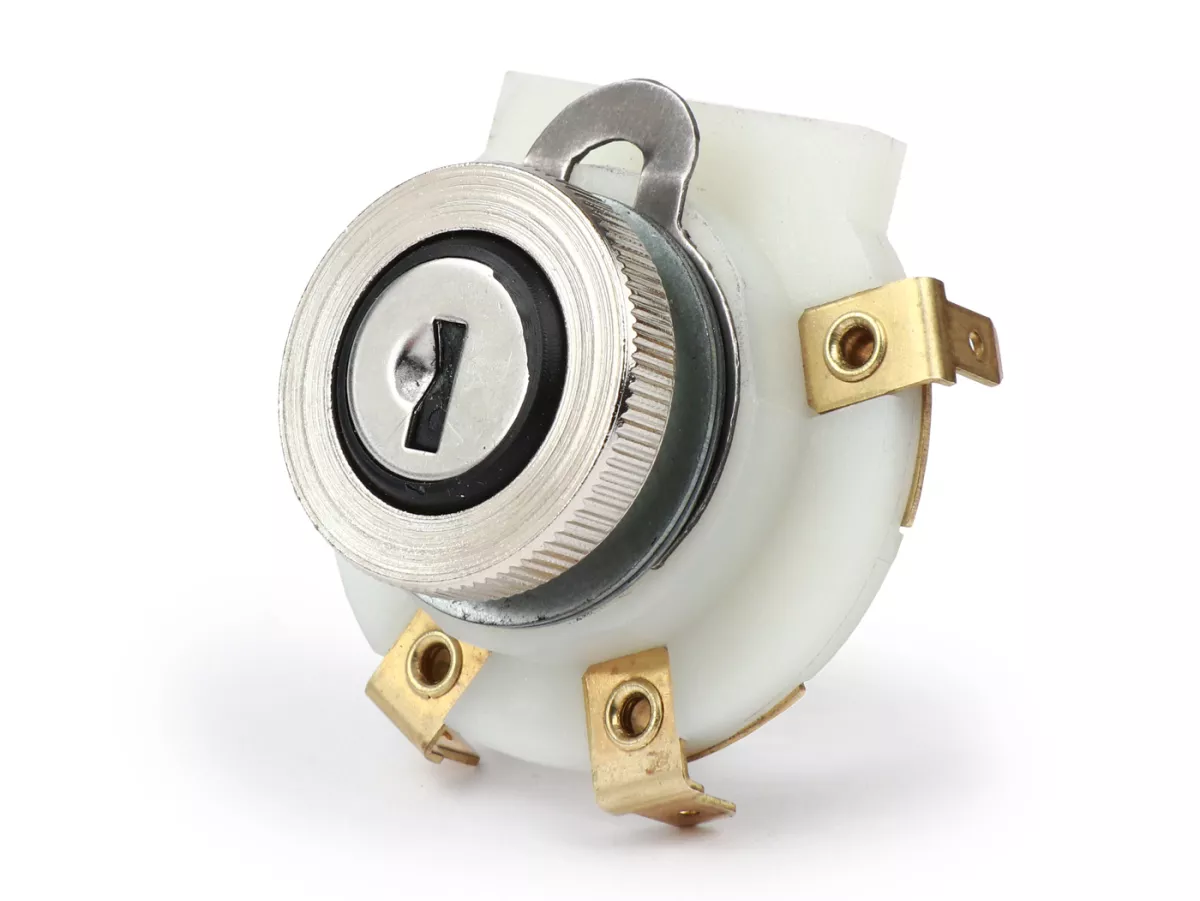 Ignition switch -SIEM (GRABOR)- Vespa Rally200, ET3, PX (-1984, italian models, without battery) - 4 connections