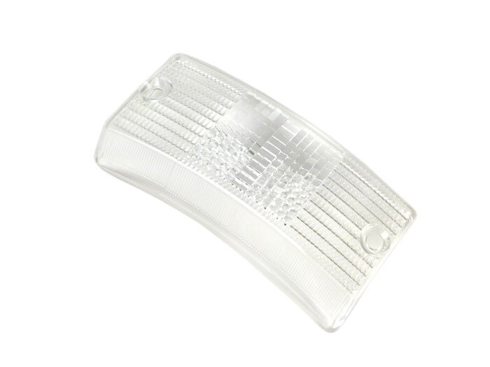 Indicator lens -SIEM- Vespa PX80, PX125, PX150, PX200, T5 125cc front lhs - colourless