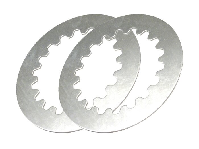 Disque lisses d’embrayage (2x)  -PIAGGIO Cosa2- Vespa Cosa2, PX (1995-), position 3+4, sans encoche - 1,5mm