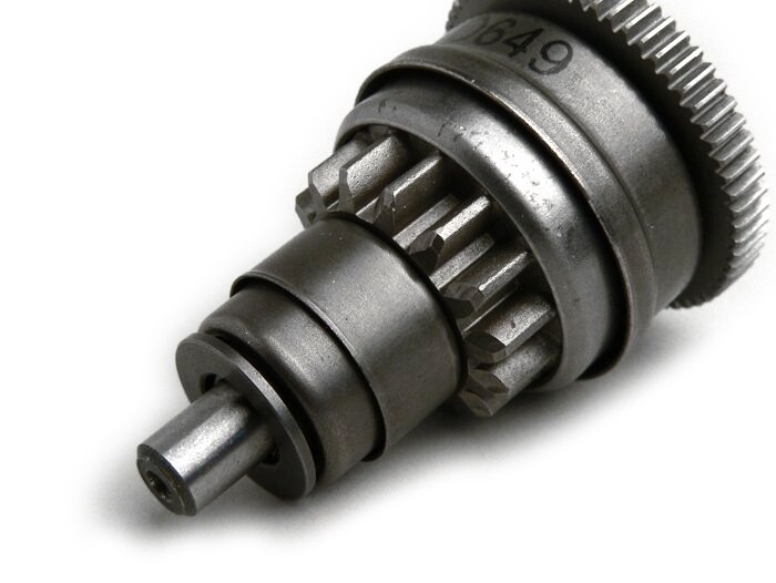 Startmotor vrijloop -PIAGGIO- Vespa LX 50 (ZAPC38700, ZAPC38300, ZAPC38900), Vespa LXV 50 (ZAPC38902), Vespa Primavera 50 (ZAPC53100, ZAPC53300, ZAPC53302, ZAPCA0100, ZAPCA0200, ZAPCA0102, ZAPCA0202, ZAPCD020, ZAPCD010), Vespa S 50 (ZAPC38600, ZAPC38901),