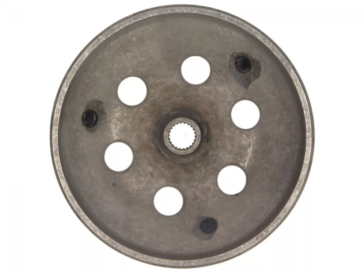 Koppelingsklok -PIAGGIO- Piaggio/Gilera 50-100 ccm (2-takt, 4-takt), Peugeot 50 ccm, Honda 50 ccm, Kymco 50 ccm, SYM 50 ccm, GY6 (4-takt) 50ccm Ø=107mm