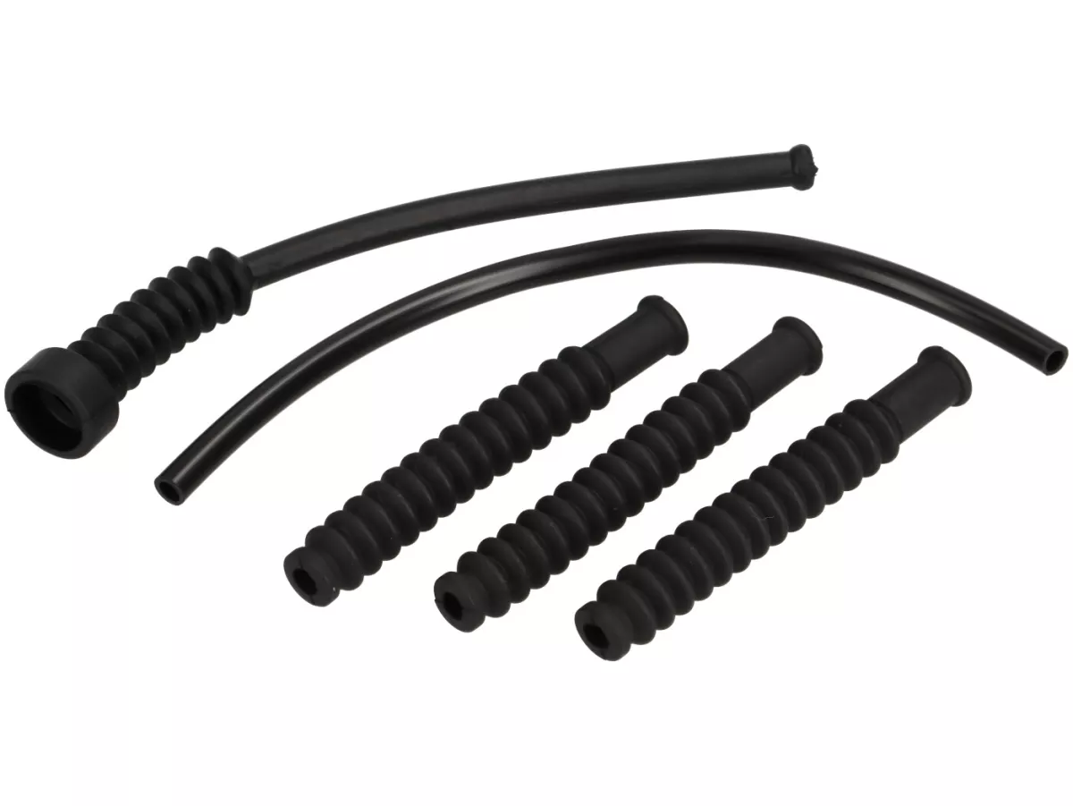 Rubber sleeve kit for transmission cables -LAMBRETTA- Lambretta LI, LIS, SX, TV (series 2-3), DL, GP