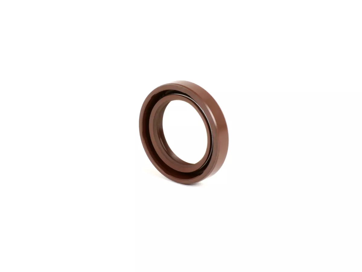 Segel oli (dengan bibir debu) 24x35x7mm -CORTECO brown FKM/Viton® (tahan E10) - digunakan untuk poros engkol Piaggio 125-180 ccm 2-tak - Gilera Runner FX/FXR 125-180, Italjet Dragster 125-180, Piaggio SKR125, SKR150, TPH125, Skipper125, Skipper150, He