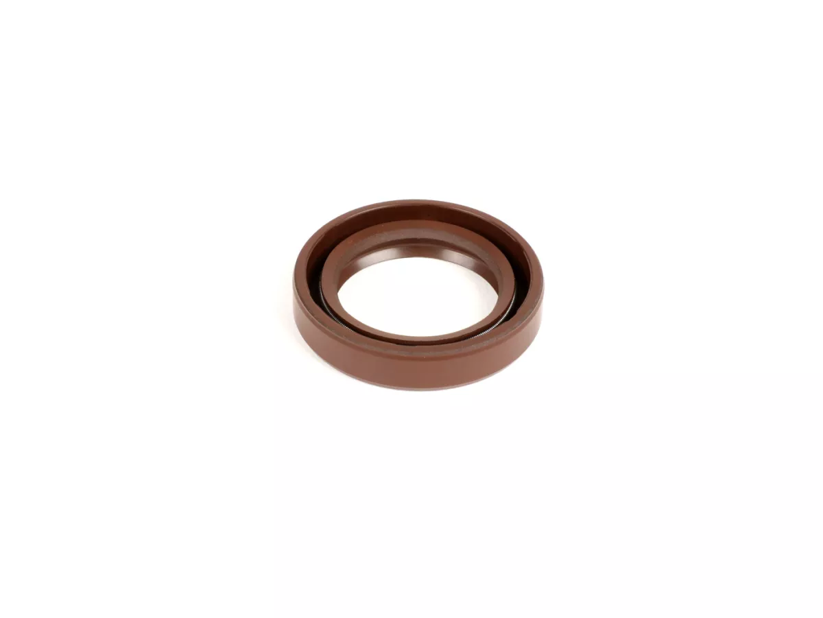 Segel oli (dengan bibir debu) 24x35x7mm -CORTECO brown FKM/Viton® (tahan E10) - digunakan untuk poros engkol Piaggio 125-180 ccm 2-tak - Gilera Runner FX/FXR 125-180, Italjet Dragster 125-180, Piaggio SKR125, SKR150, TPH125, Skipper125, Skipper150, He