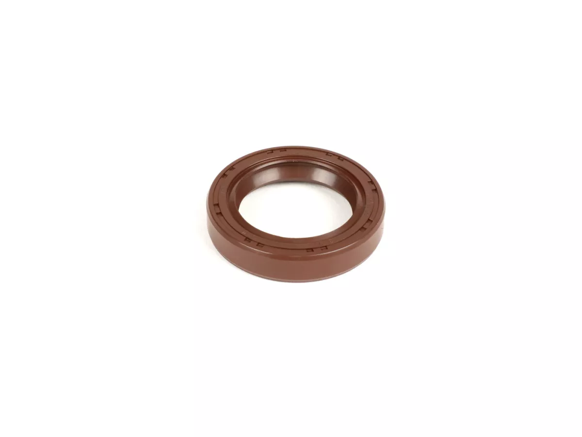 Segel oli (dengan bibir debu) 24x35x7mm -CORTECO brown FKM/Viton® (tahan E10) - digunakan untuk poros engkol Piaggio 125-180 ccm 2-tak - Gilera Runner FX/FXR 125-180, Italjet Dragster 125-180, Piaggio SKR125, SKR150, TPH125, Skipper125, Skipper150, He