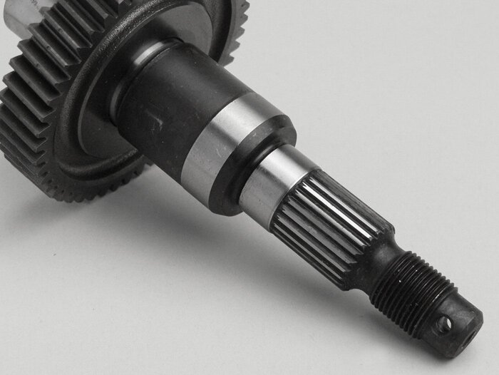 Bakhjulsaxel -PIAGGIO- Piaggio 50 ccm 2-takt, Piaggio 50 ccm 4-takt - 49 tänder, Ø 24mm, 148mm