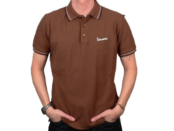Polo uomo -VESPA- marrone - S