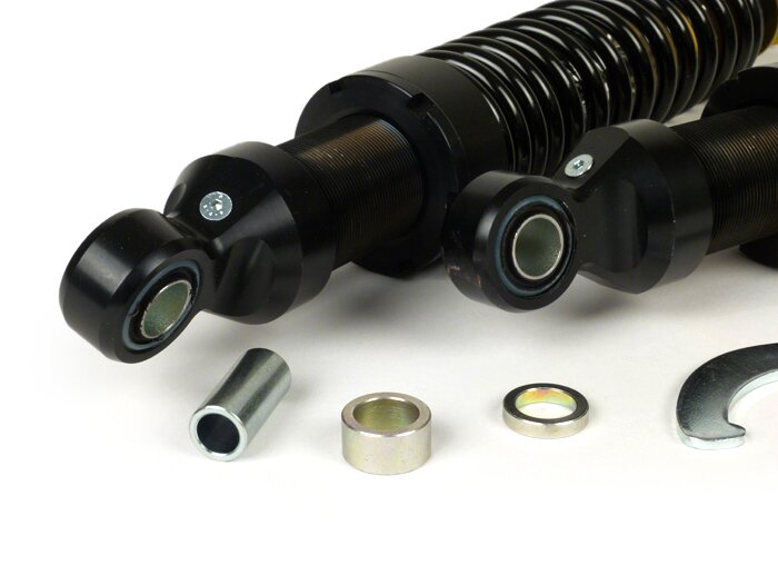 Juego amortiguador trasero -BITUBO WMB BlackEdition, 340mm- Vespa GT, GTL, GTS, GTV 125-300 - negro