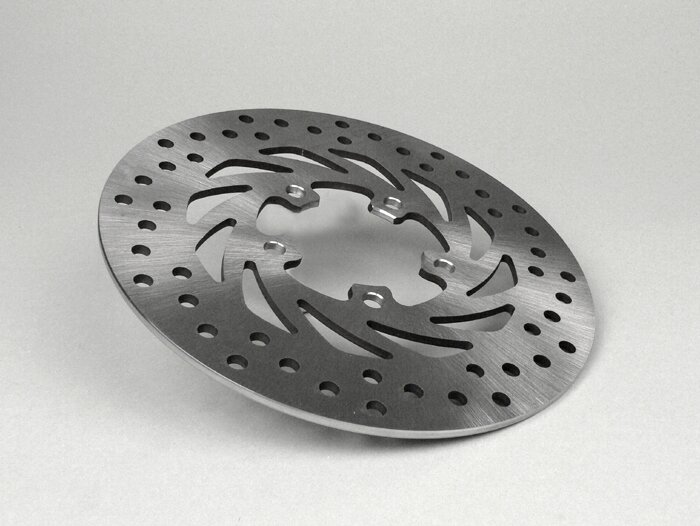 Remschijf -Ø220/60mm 5o- APRILIA Leonardo 125 ccm 4T 1996-1999 (v), Leonardo 150 ccm 4T 1998-1999 (v), Leonardo 250 ccm 4T 1999 (v), Leonardo 300 ccm 2004 (v), Scarabeo de Luxe 50 ccm 1998-2001 (v), Scarabeo DITECH 50 ccm 2002 (v), Scarabeo 100 ccm 200