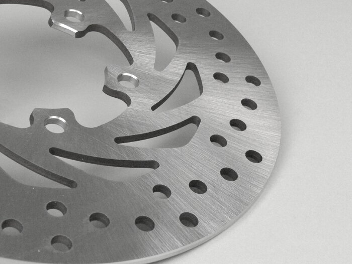 Remschijf -Ø220/60mm 5o- APRILIA Leonardo 125 ccm 4T 1996-1999 (v), Leonardo 150 ccm 4T 1998-1999 (v), Leonardo 250 ccm 4T 1999 (v), Leonardo 300 ccm 2004 (v), Scarabeo de Luxe 50 ccm 1998-2001 (v), Scarabeo DITECH 50 ccm 2002 (v), Scarabeo 100 ccm 200