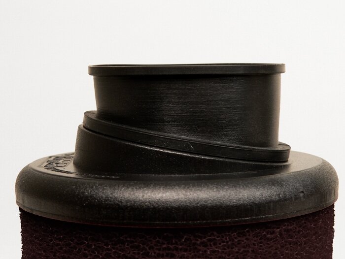 Luchtfilter -MARCHALD Power Double Layer- Ø=85mm x 65mm, aansluitbreedte Ø=28-32-36-39-43mm - Zwart