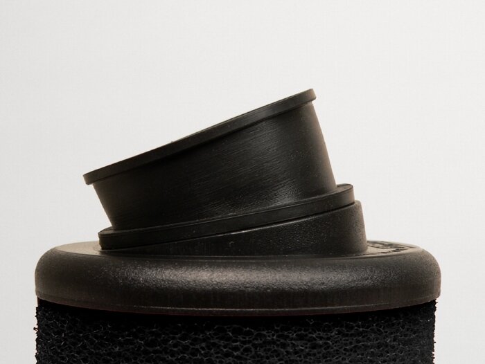 Luchtfilter -MARCHALD Power Double Layer- Ø=85mm x 65mm, aansluitbreedte Ø=28-32-36-39-43mm - Zwart