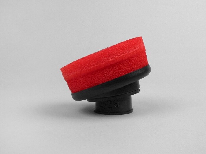 Air filter -MARCHALD Power Double Layer- Ø=85mm x 65mm, CS Ø=28-32-36-39-43mm - red