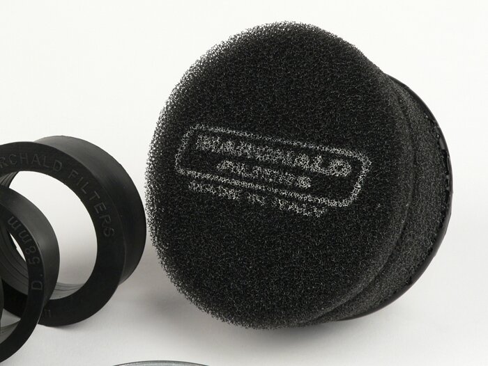 Air filter -MARCHALD Power Double Layer- Ø=100mm x 65mm, CS Ø=46-49-52-55-58-62mm - black