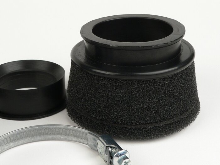 Air filter -MARCHALD Power Double Layer- Ø=100mm x 65mm, CS Ø=46-49-52-55-58-62mm - black