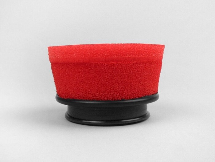 Air filter -MARCHALD Power Double Layer- Ø=100mm x 65mm, CS Ø=46-49-52-55-58-62mm - red