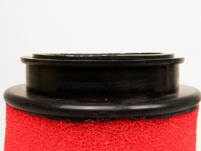 Air filter -MARCHALD Power Double Layer- Ø=100mm x 65mm, CS Ø=46-49-52-55-58-62mm - red