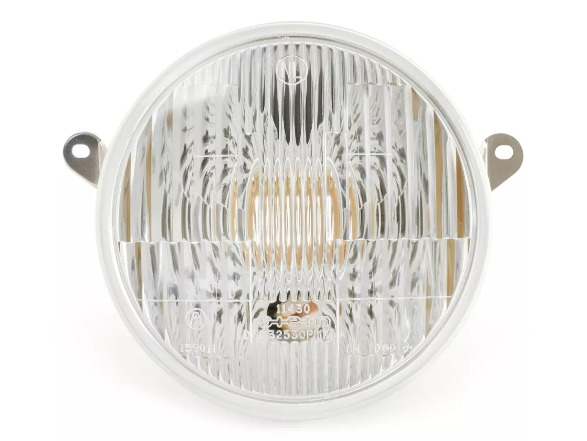 Headlight -PIAGGIO Ø=146mm- Vespa PX (1977-1998) - Vespa PE and PX EFL, right hand traffic - (E-marked)