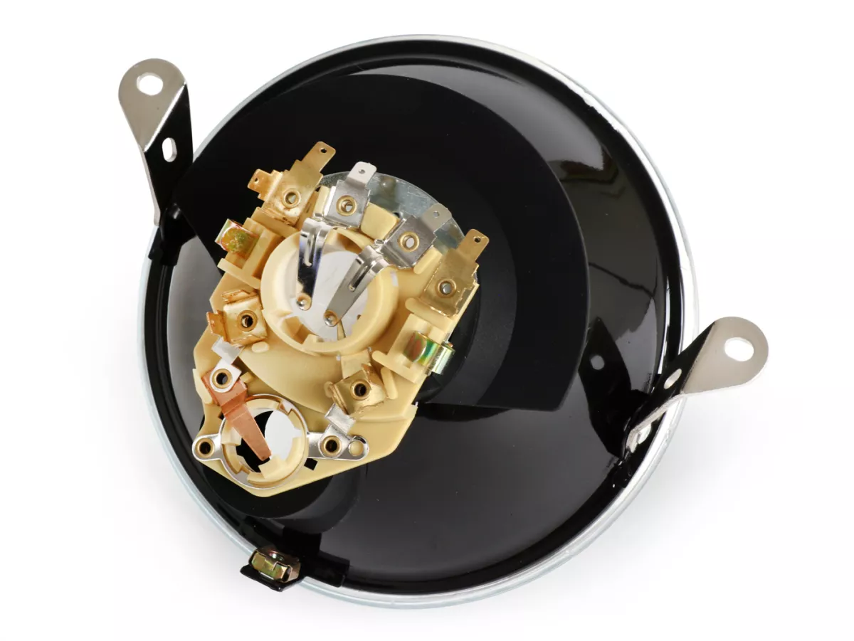 Headlight -PIAGGIO Ø=146mm- Vespa PX (1977-1998) - Vespa PE and PX EFL, right hand traffic - (E-marked)