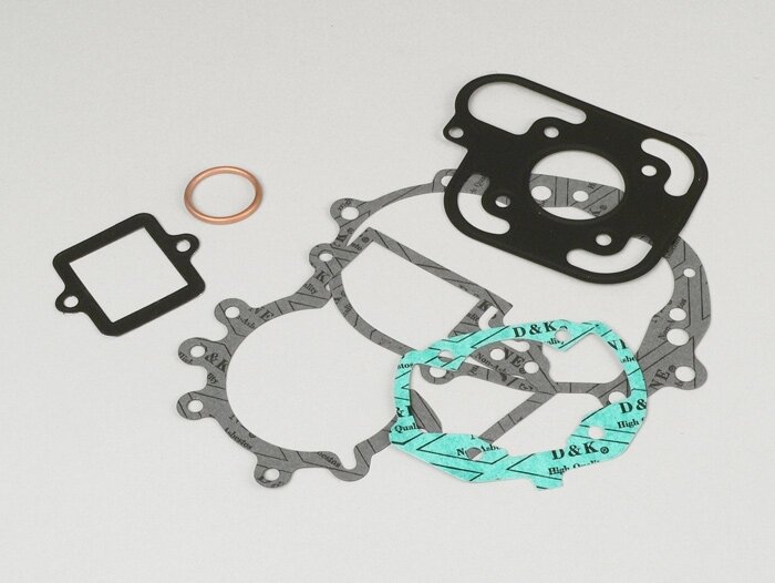 Engine gasket set -OEM QUALITY- Peugeot LC (horizontal, square cylinder)  Jetforce 50 C-Tech, Ludix 50 LC Blaster