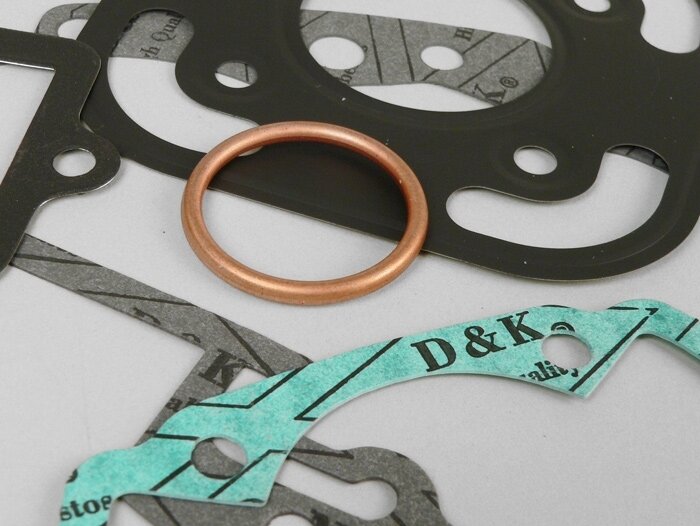Engine gasket set -OEM QUALITY- Peugeot LC (horizontal, square cylinder)  Jetforce 50 C-Tech, Ludix 50 LC Blaster
