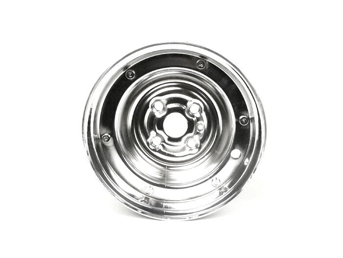 Wiel -VESPA 1,80-9 inch staal - Vespa (Type V50 9 inch - 4 gaats binnenin) - Chroom