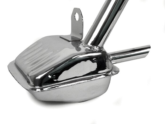 Exhaust -OEM QUALITY- Vespa V50, 50N, 50S, 50L, 50R, 50 Special, V50 Elestart, PV125 - chrome