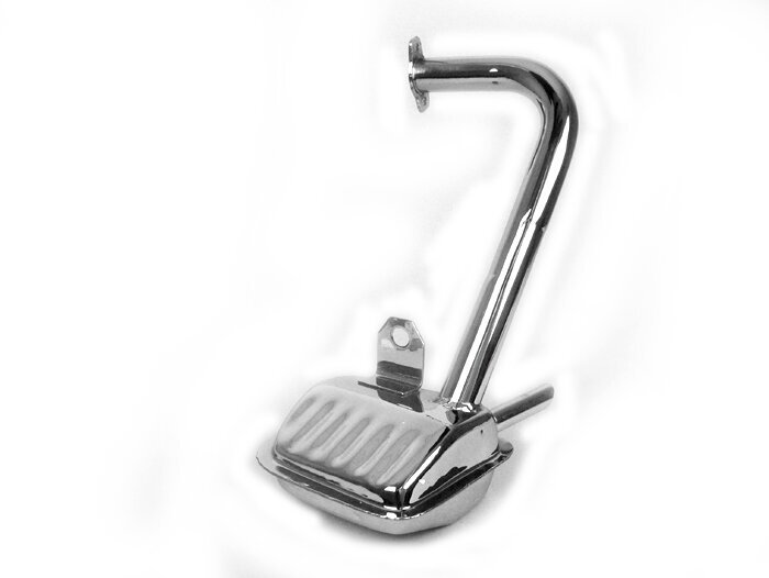Exhaust -OEM QUALITY- Vespa V50, 50N, 50S, 50L, 50R, 50 Special, V50 Elestart, PV125 - chrome