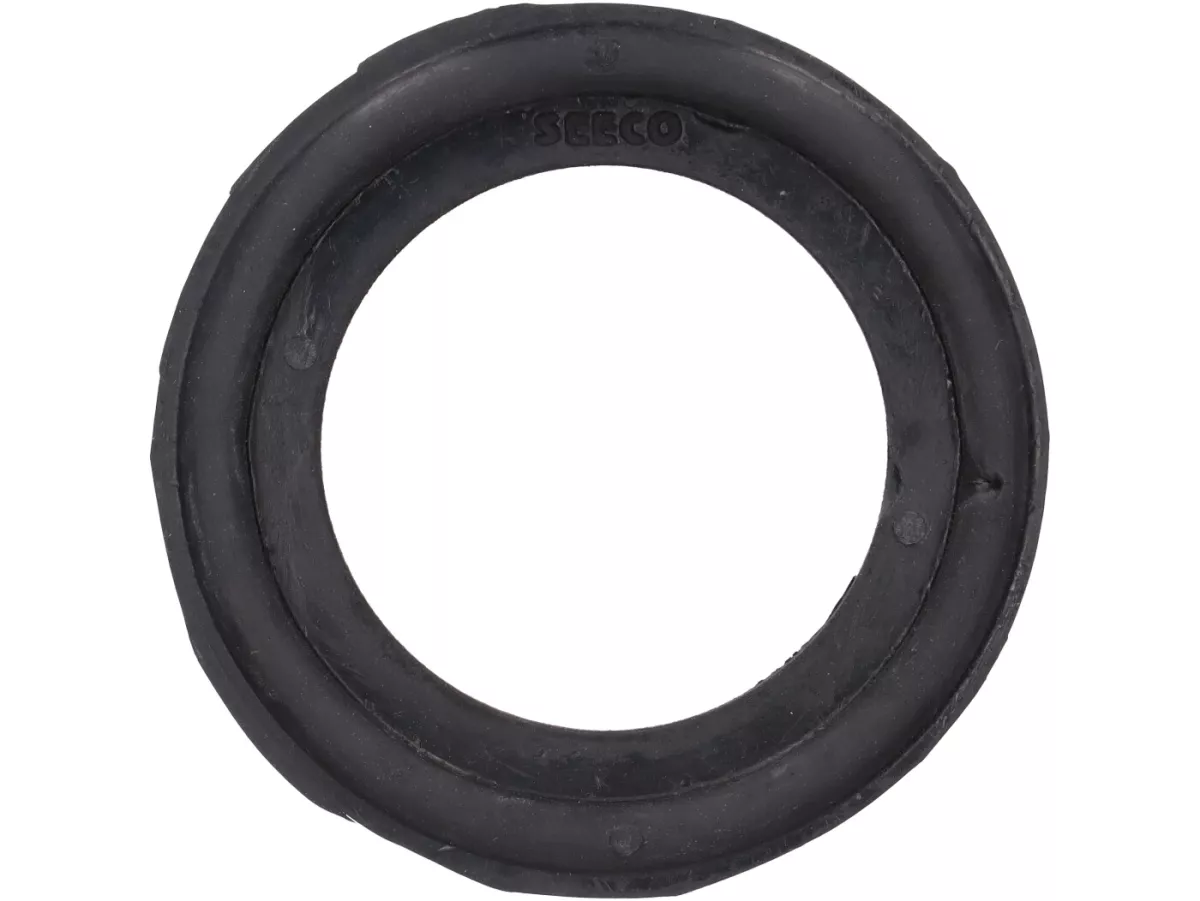 Junta tapón depósito -CALIDAD OEM, torneada, Ø exterior 71mm- Vespa Largeframe PX (-1984), Sprint, Rally, GT, GTR, TS, Super, VNA, VNB, VBA, VBB, T4, GS160, SS180, Wideframe V1-33, VN, VM, VB, VL, GS150 (VS1-5) - goma