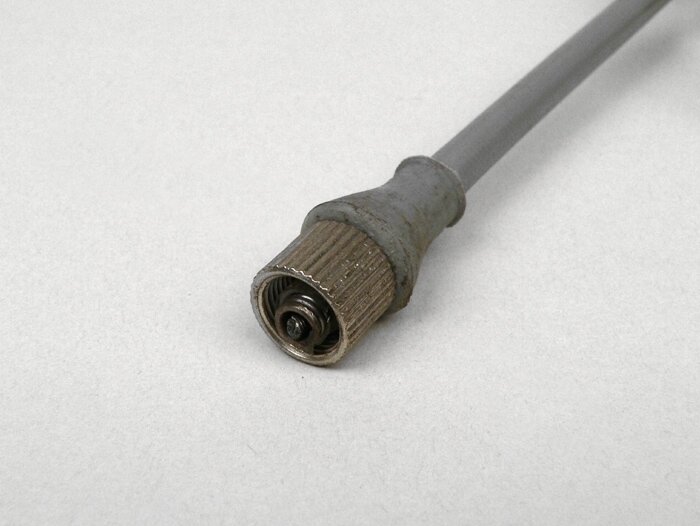 Cavo tachimetro -CIF- Vespa VNB5T 033017->, VNB6T, VBB2T 216001-> (8 pollici, quadrato superiore 2,7 mm, inferiore 2,7 mm)
