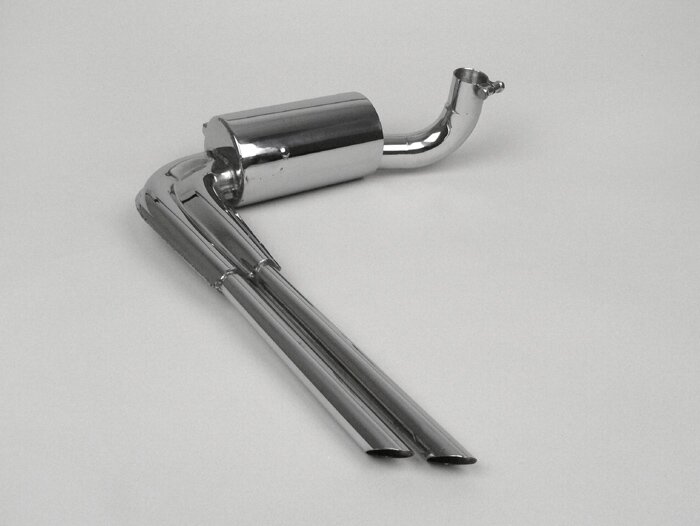 Uitlaat -replica roestvrij staal- Vespa Wideframe, VM1-2, VL1-3, VB1