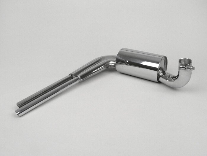 Uitlaat -replica roestvrij staal- Vespa Wideframe, VM1-2, VL1-3, VB1