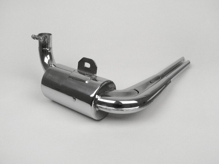 Uitlaat -replica roestvrij staal- Vespa VNA, VNB, VBA, VBB, Super - alleen voor 8 inch banden