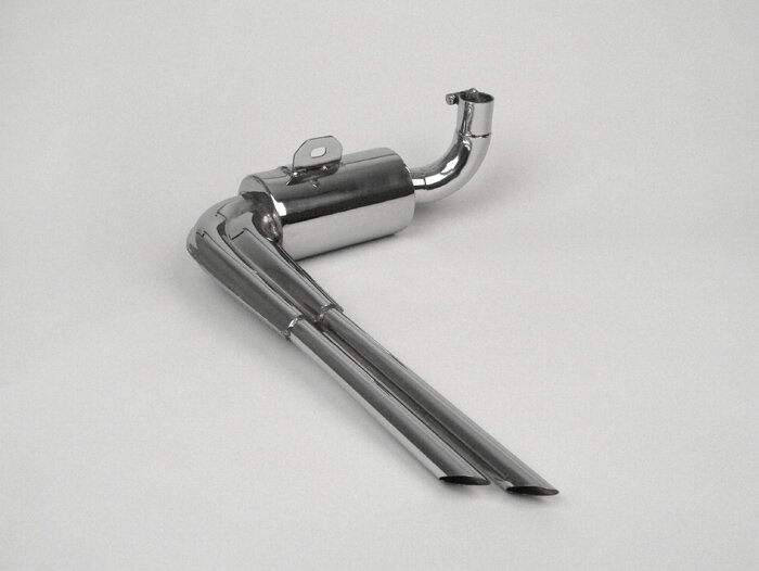 Uitlaat -replica roestvrij staal- Vespa VNA, VNB, VBA, VBB, Super - alleen voor 8 inch banden