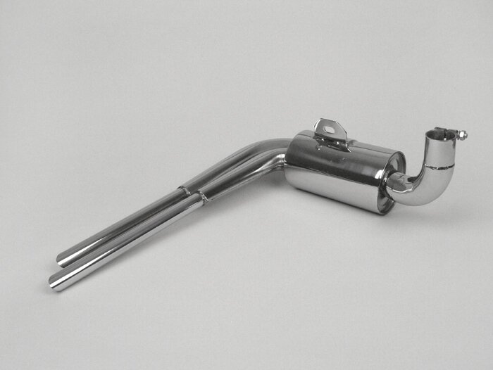 Uitlaat -replica roestvrij staal- Vespa VNA, VNB, VBA, VBB, Super - alleen voor 8 inch banden