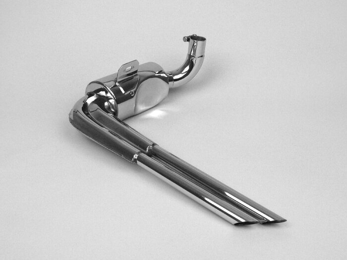 Avgasrör -replika rostfritt stål- Vespa PX80, PX125, PX150, Sprint150 (VLB1T), TS125 (VNL3T), GT125 (VNL2T), GTR125 (VNL2T), GL150 (VLA1T)