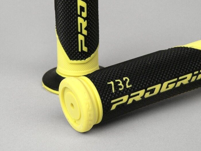 Pair of grips -PROGRIP 732 Gel Touch Ø=22/24mm- yellow