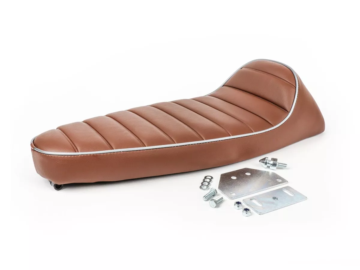 Kursi -FASTBACK 2.0- Vespa PK S, PK XL - Coklat / Abu-abu